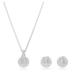 Swarovski Meteora set White, Rhodium plated