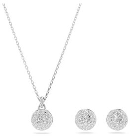 Swarovski Meteora set White, Rhodium plated