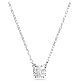 Swarovski Constella Pendant Round cut, White, Rhodium plated