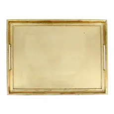 Vietri FLORENTINE WOODEN ACCESSORIES GOLD LARGE RECTANGULAR TRAY