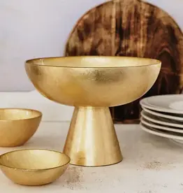 Vietri Moon Glass Small Pedestal Bowl