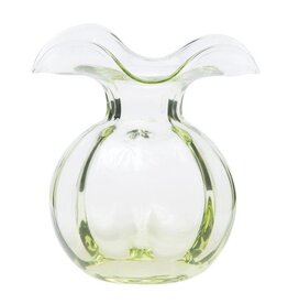 Vietri Hibiscus Glass Green Medium Fluted Vase