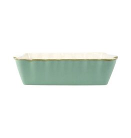 Vietri Italian Bakers Aqua Rectangular Baker-Md