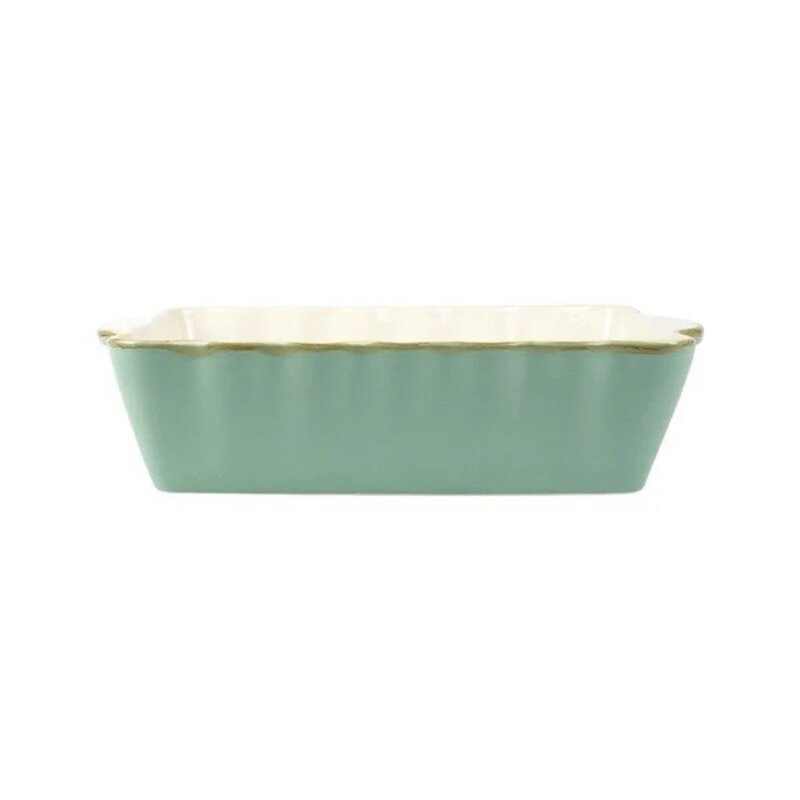 Vietri Italian Bakers Aqua Rectangular Baker-Md