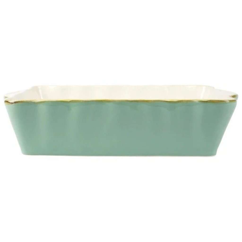 Vietri Italian Bakers Aqua Rectangular Baker-Lg