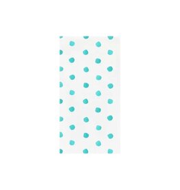 Vietri Papersoft Napkins Dot Aqua Guest Towels