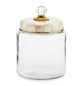 Mackenzie-Childs Mocha Check Large Kitchen Canister