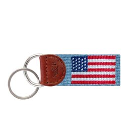 Smathers & Branson American Flag Key Fob (Antique Blue)