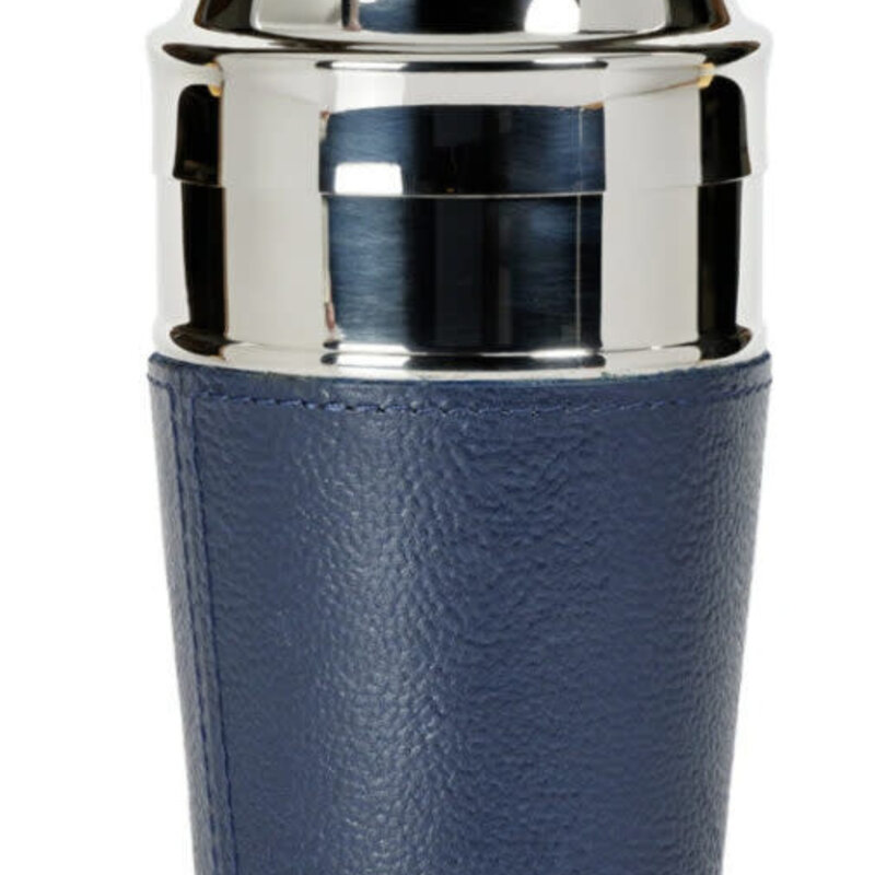 LAGUNA NICKEL & LEATHER  COCKTAIL SHAKER