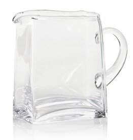 BEAUFORT BLOWN GLASS  SCISSOR CUT PITCHER