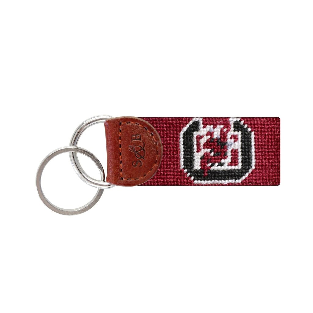 Smathers & Branson South Carolina Needlepoint Key Fob  (Garnet)