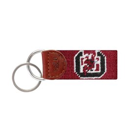 Smathers & Branson South Carolina Needlepoint Key Fob  (Garnet)