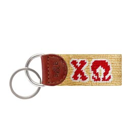 Smathers & Branson Chi Omega Needlepoint Key Fob