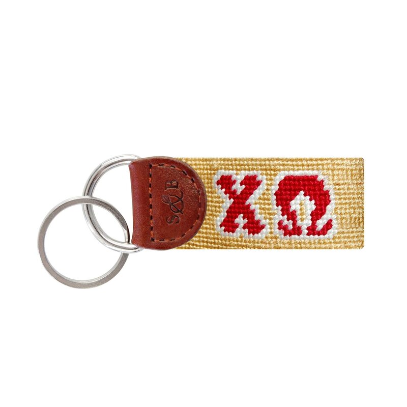 Smathers & Branson Chi Omega Needlepoint Key Fob