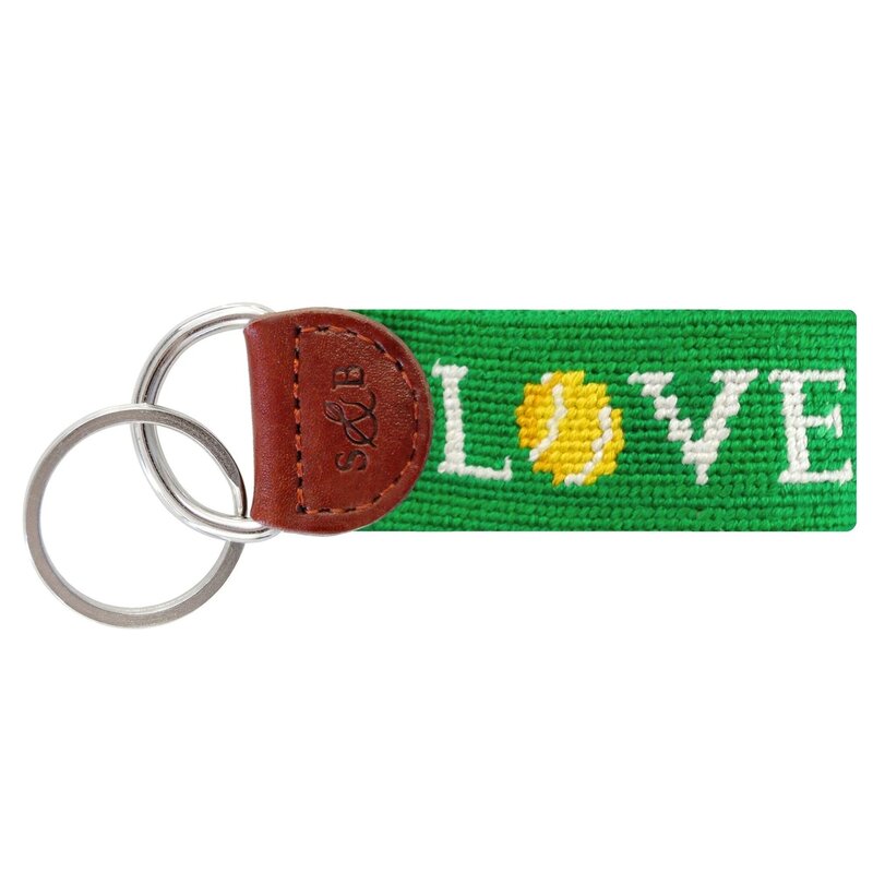 Smathers & Branson Love All Needlepoint Key Fob