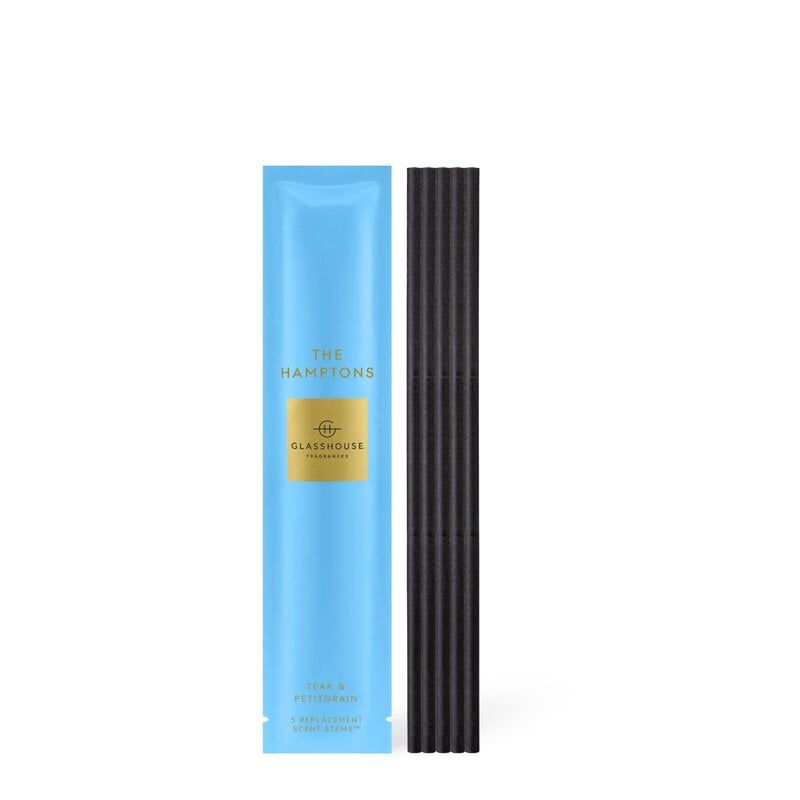 Glasshouse Fragrances 5 Replacement Scent Stems -  THE HAMPTONS