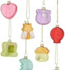 Marshmallow Charms  Ornaments, Set of 8