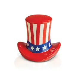 nora fleming home of the free mini (uncle sam hat)