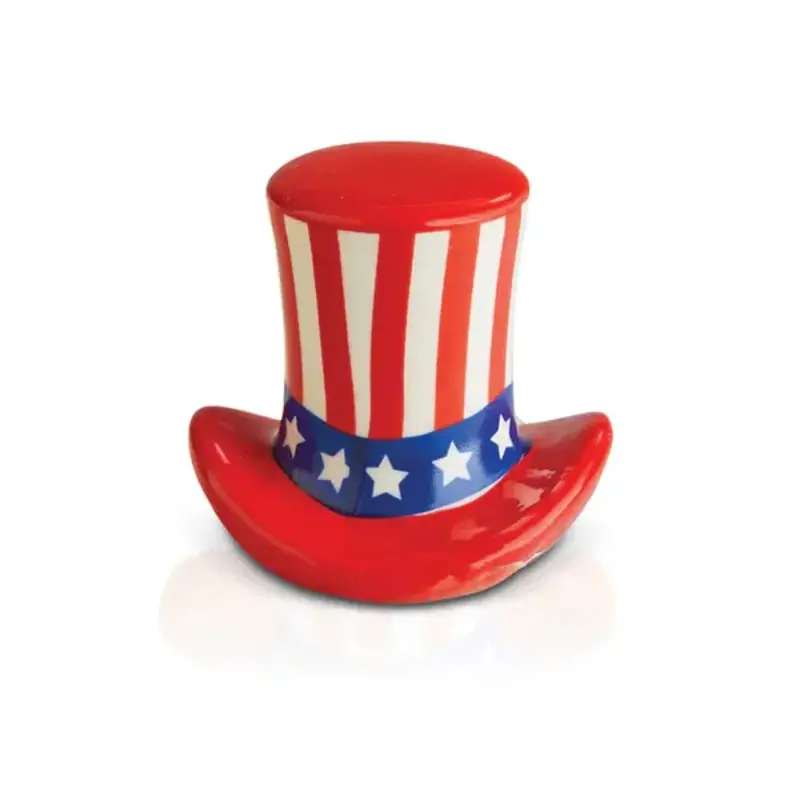 nora fleming home of the free mini (uncle sam hat)