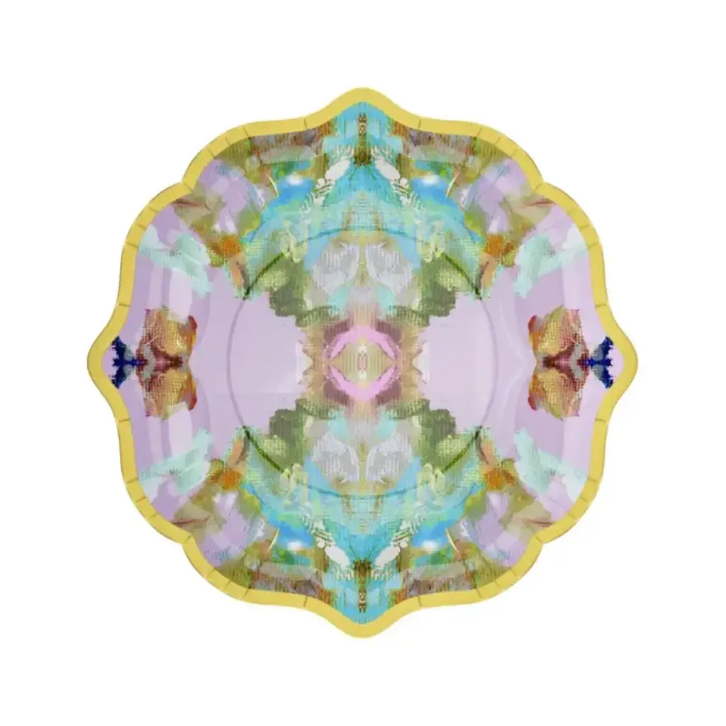 Stained Glass Lavender Cocktail Plates 10Pk