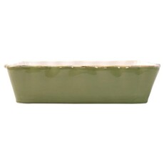 Vietri Italian Bakers Green Large Rectangular Baker