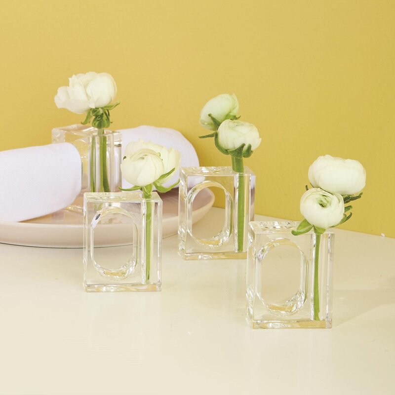 Napkin/Flower Holder, Set of 4