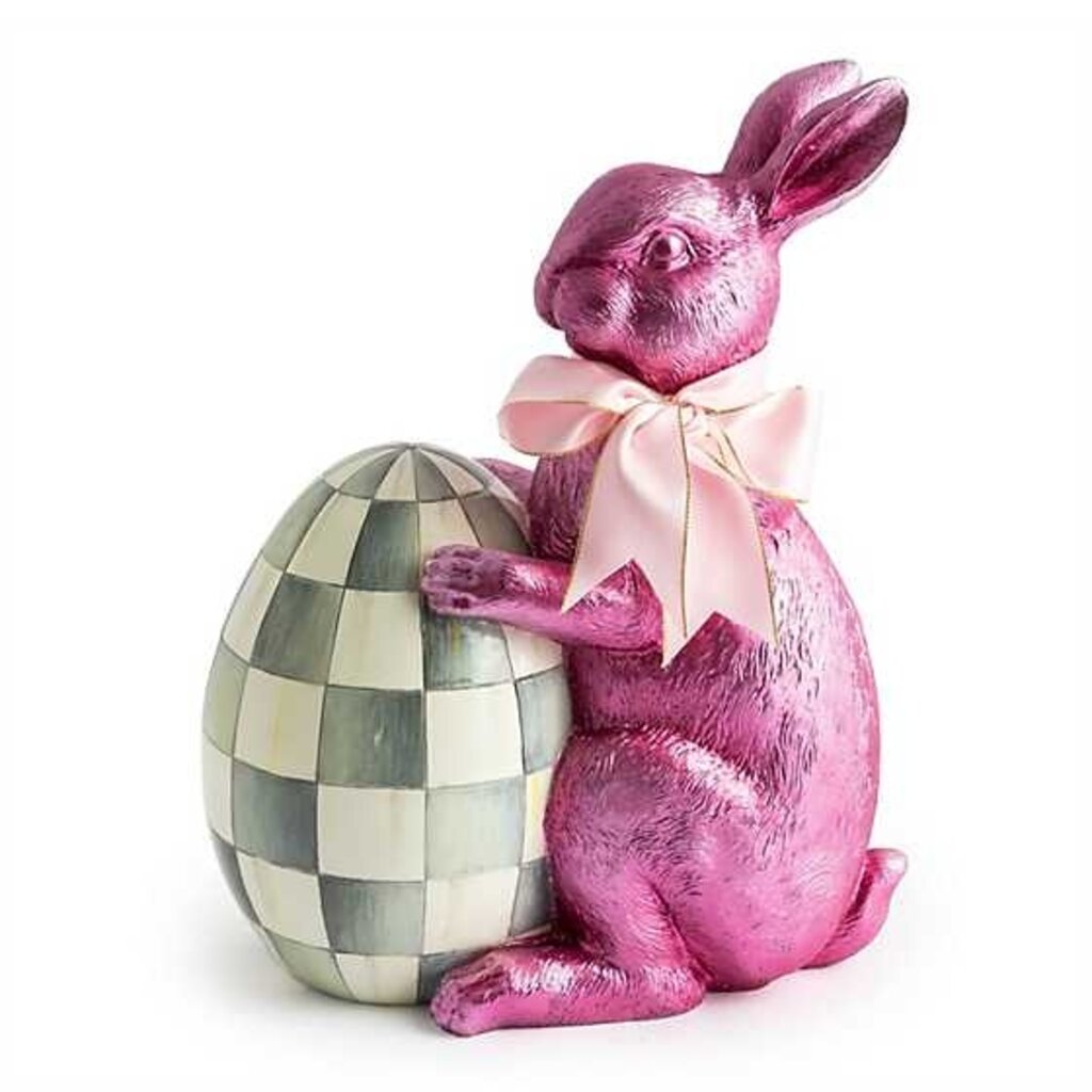 Mackenzie-Childs Touch of Pink Foil Bunny - Pink