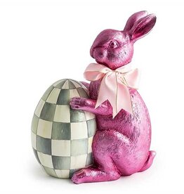 Mackenzie-Childs Touch of Pink Foil Bunny - Pink