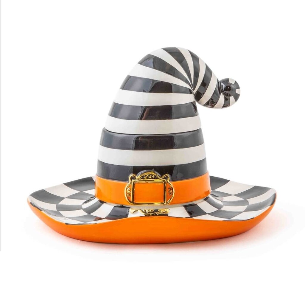 Mackenzie-Childs Witch's Hat Lidded Dish