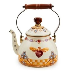 Mackenzie-Childs queen bee 2 quart tea kettle