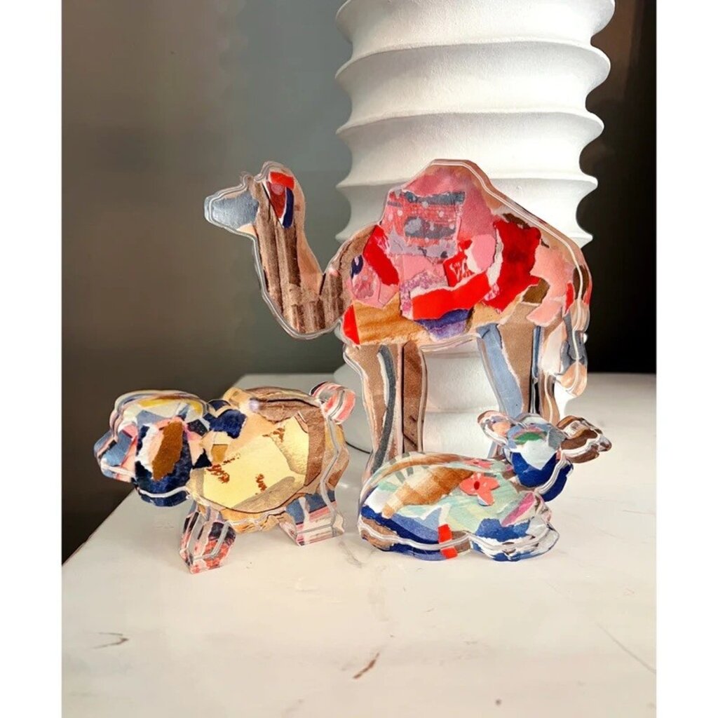 Lauren Dunn ACRYLIC NATIVITY SET ANIMAL ADD-ONS, Large, set of 3
