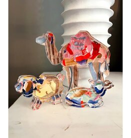 Lauren Dunn ACRYLIC NATIVITY SET ANIMAL ADD-ONS, Large, set of 3