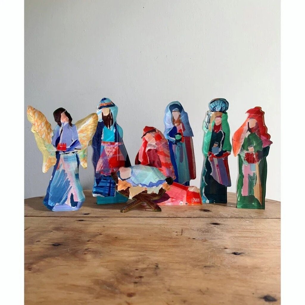 Lauren Dunn ACRYLIC NATIVITY SET, small