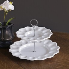 Beatriz Ball Vida Alegria Two Tiered Egg Server