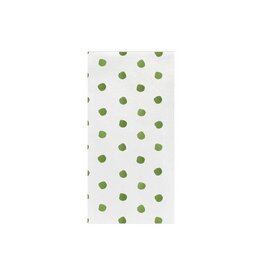 Vietri Papersoft Napkins Dot Green Guest Towels