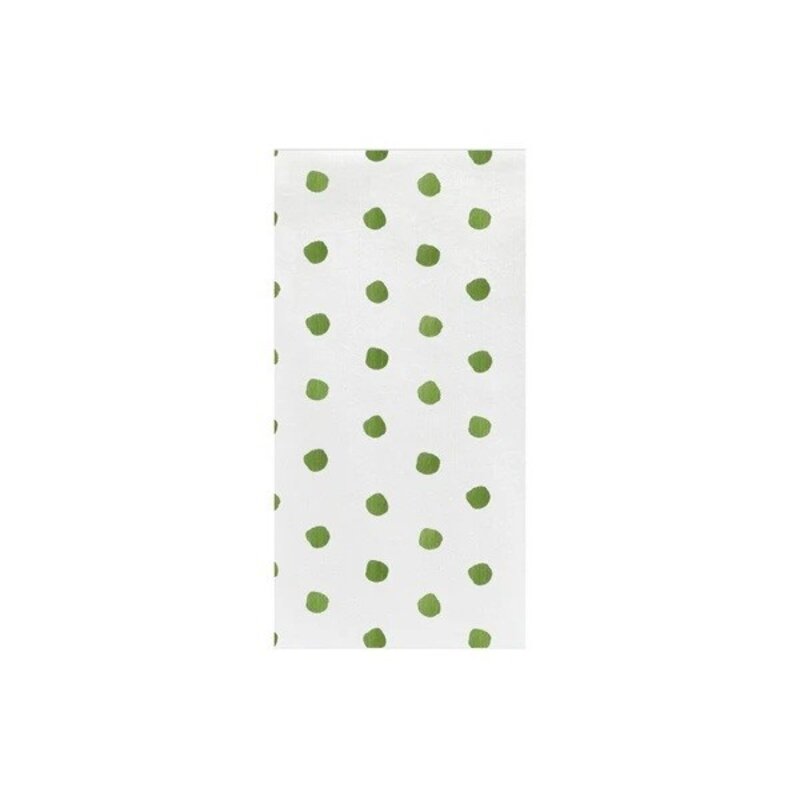 Vietri Papersoft Napkins Dot Green Guest Towels