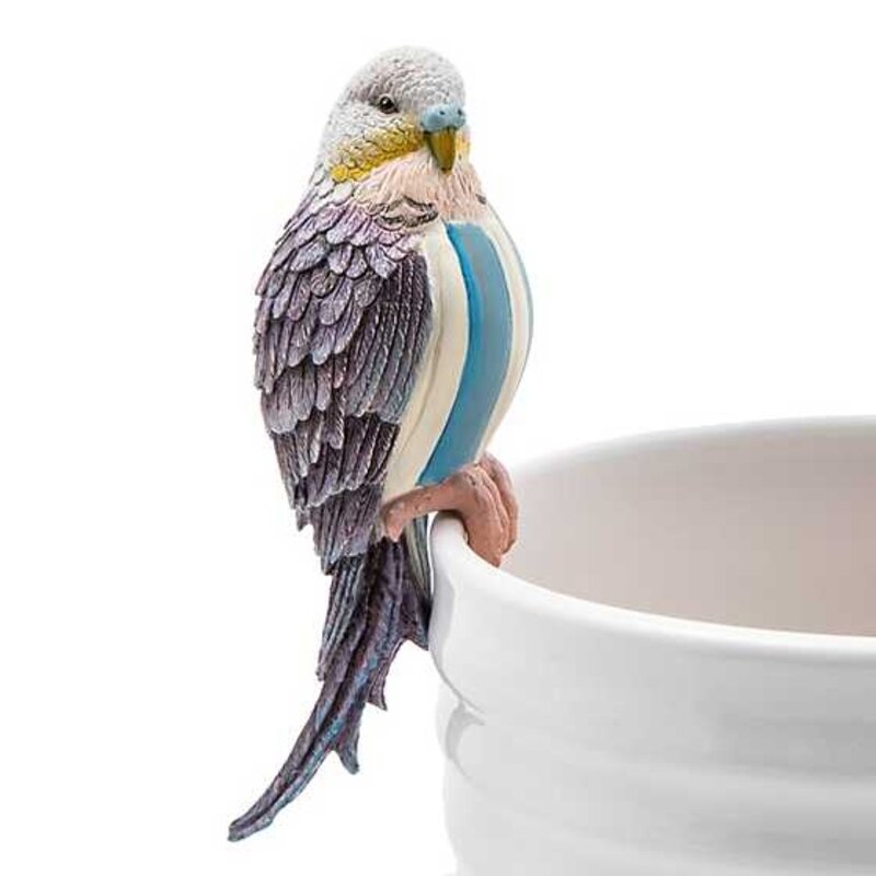 Mackenzie-Childs Parakeet Pot Climber - Blue