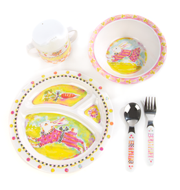 Mackenzie-Childs bunny toddler's dinnerware set