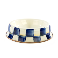 Mackenzie-Childs royal check small pet dish