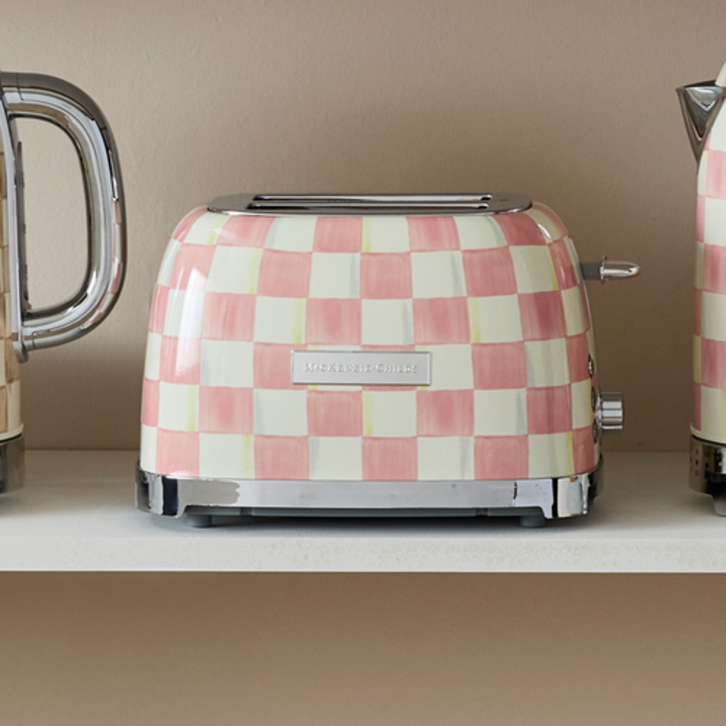 Mackenzie-Childs rosy check 2-slice toaster
