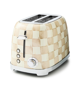 Mackenzie-Childs mocha check 2-slice toaster
