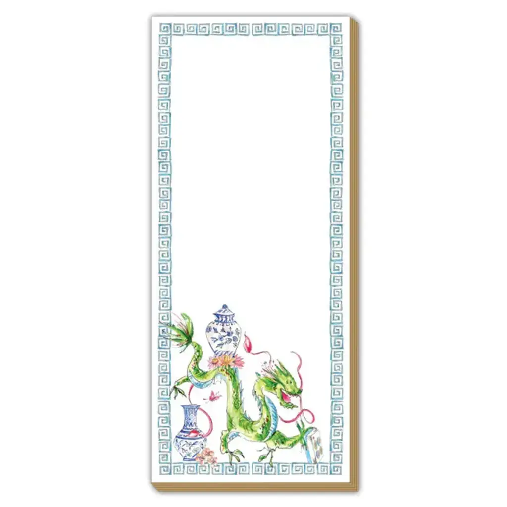 Rosanne Beck Collections Luxe Pad Mahjong Dragon BLue/chinoisiere Pots