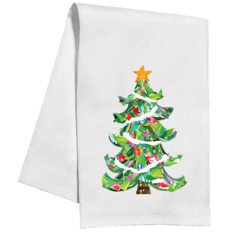 Rosanne Beck Collections Kitchen Towel-Green Christmas Tree