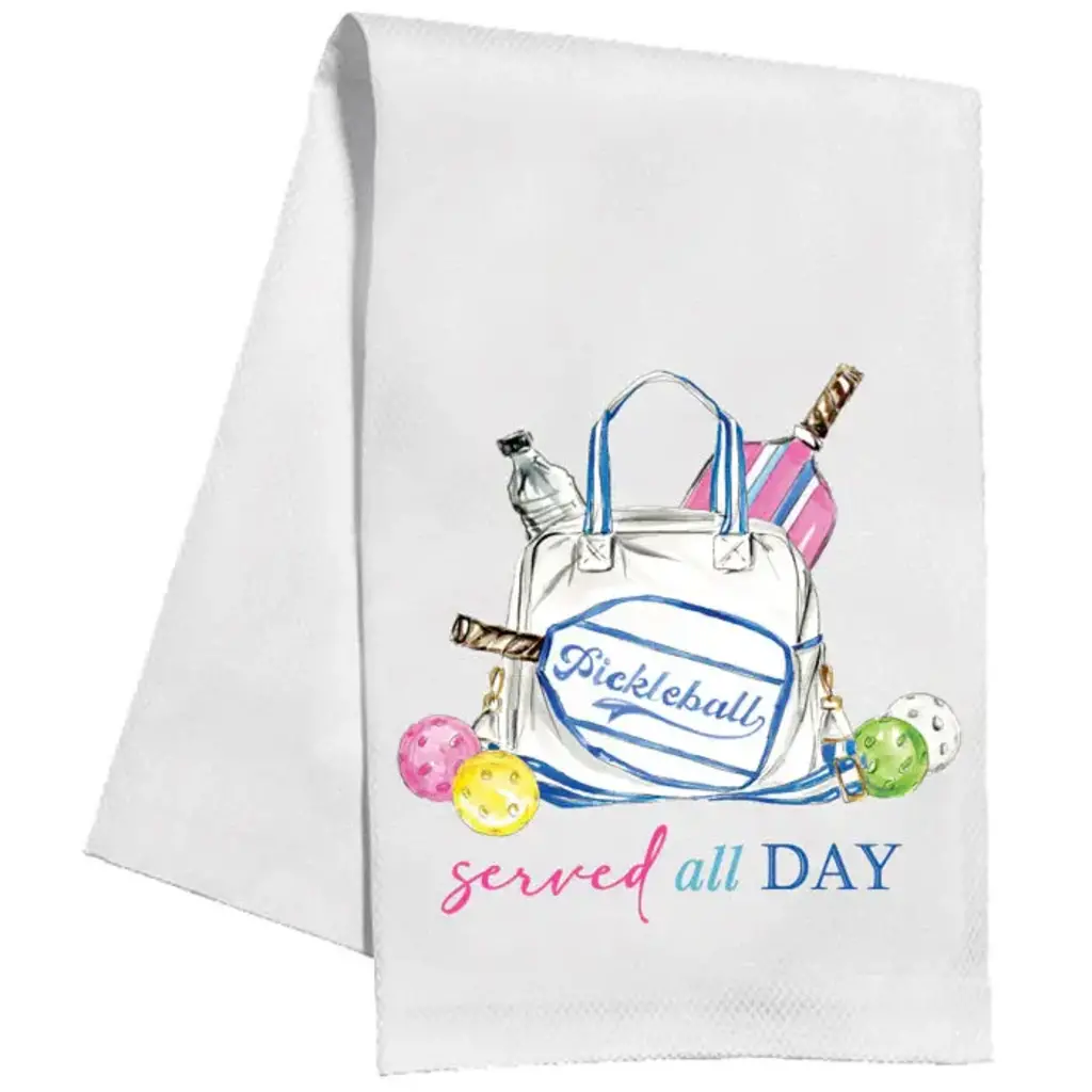 Rosanne Beck Collections Kitchen Towel-Handpainted Served All Day Pickleball Equipment Bag