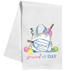 Rosanne Beck Collections Kitchen Towel-Handpainted Served All Day Pickleball Equipment Bag