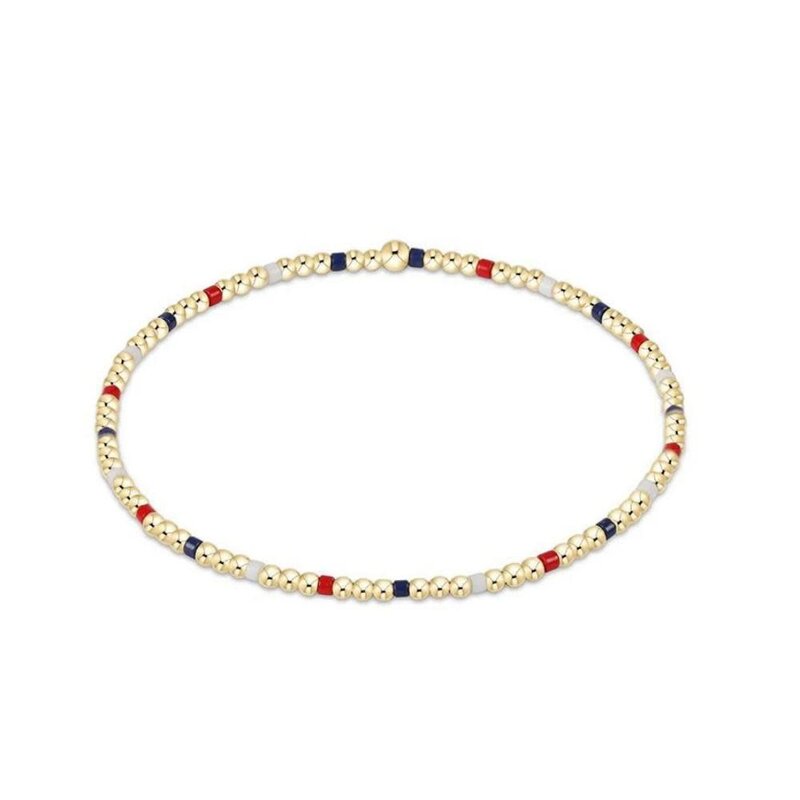 ENewton Design eNewton Extends- Hope Sincerity Pattern 2mm Bead Bracelet- Firecracker