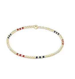ENewton Design Hope Joy Pattern 2mm Bead Bracelet- Firecracker