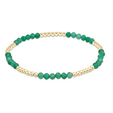 ENewton Design Blissful Pattern 2.5MM Bead Bracelet - Green Onyx