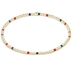 ENewton Design Hope Sincerity Pattern 2mm Bead Bracelet- Firecracker