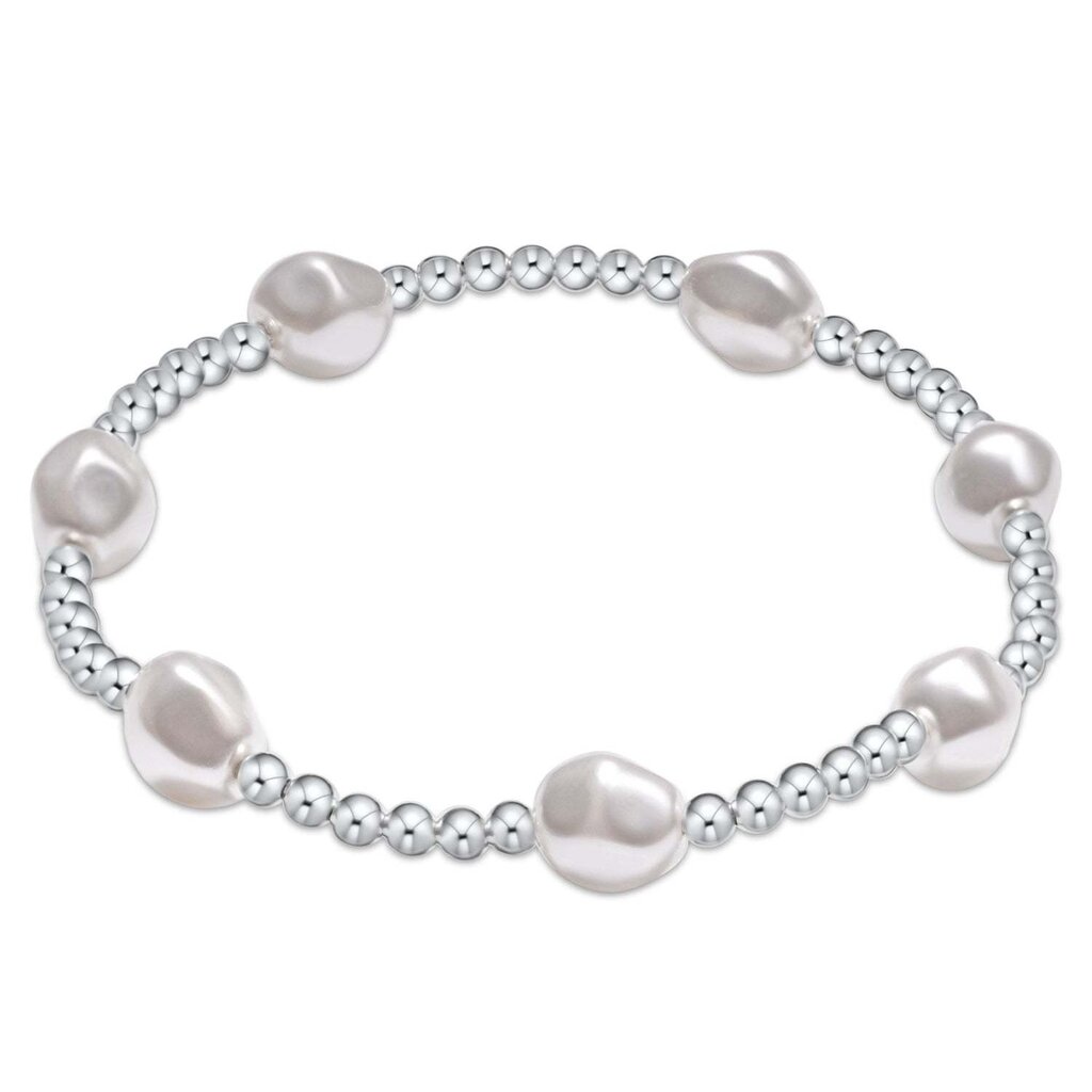 ENewton Design Admire Sterling 3mm Bead Bracelet-Pearl